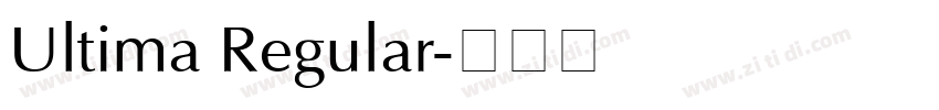 Ultima Regular字体转换
